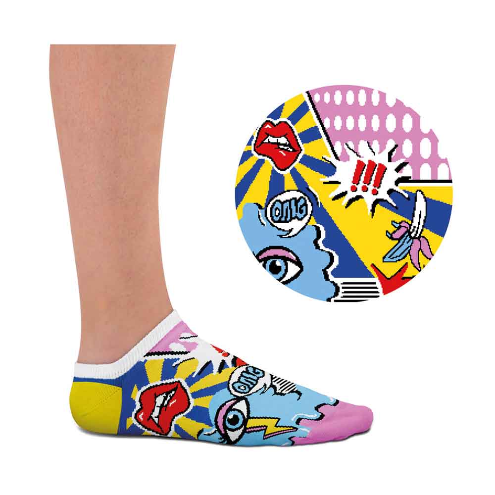 Pop Art Ankle Socks