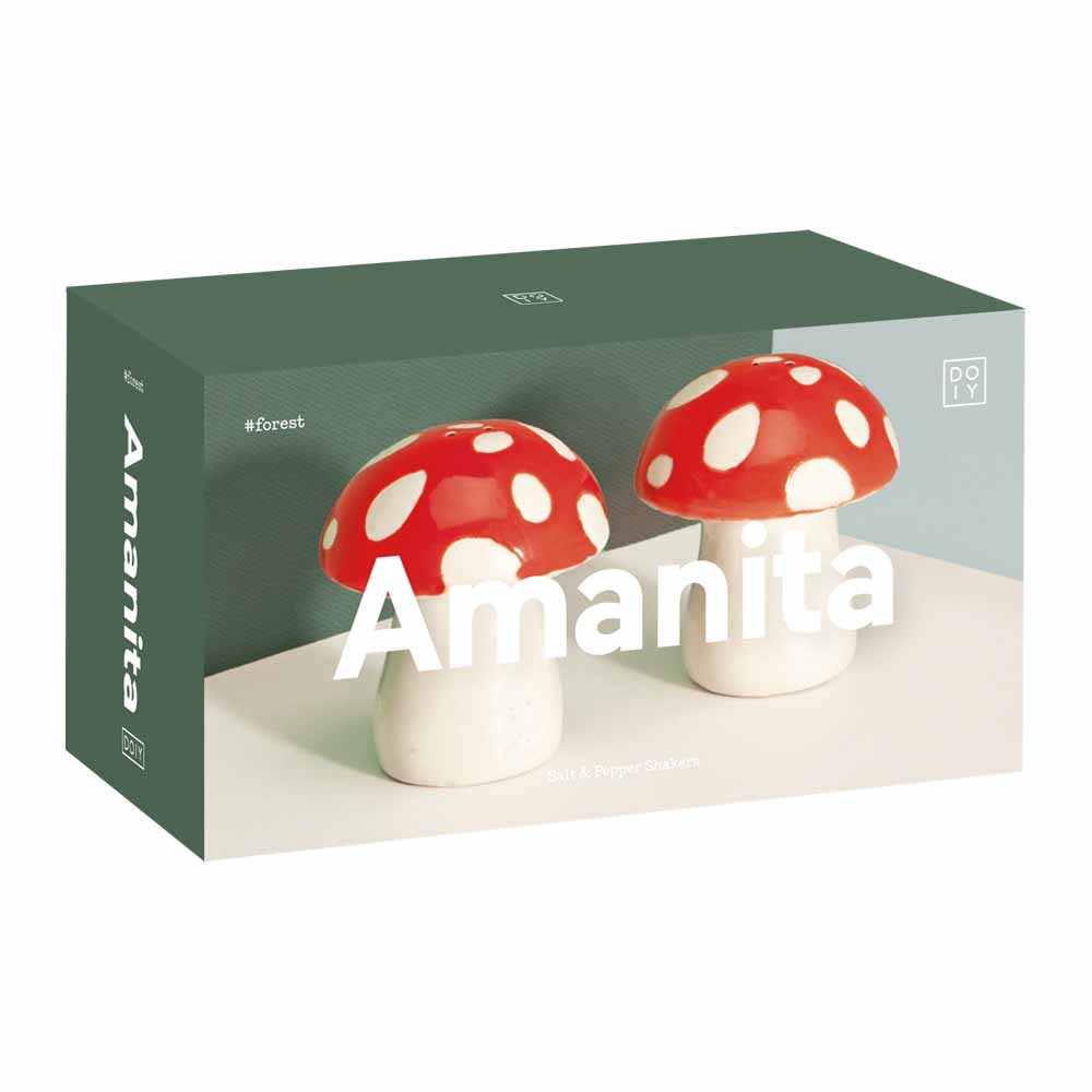 סט מלח פלפל אדום לבן - פטריה