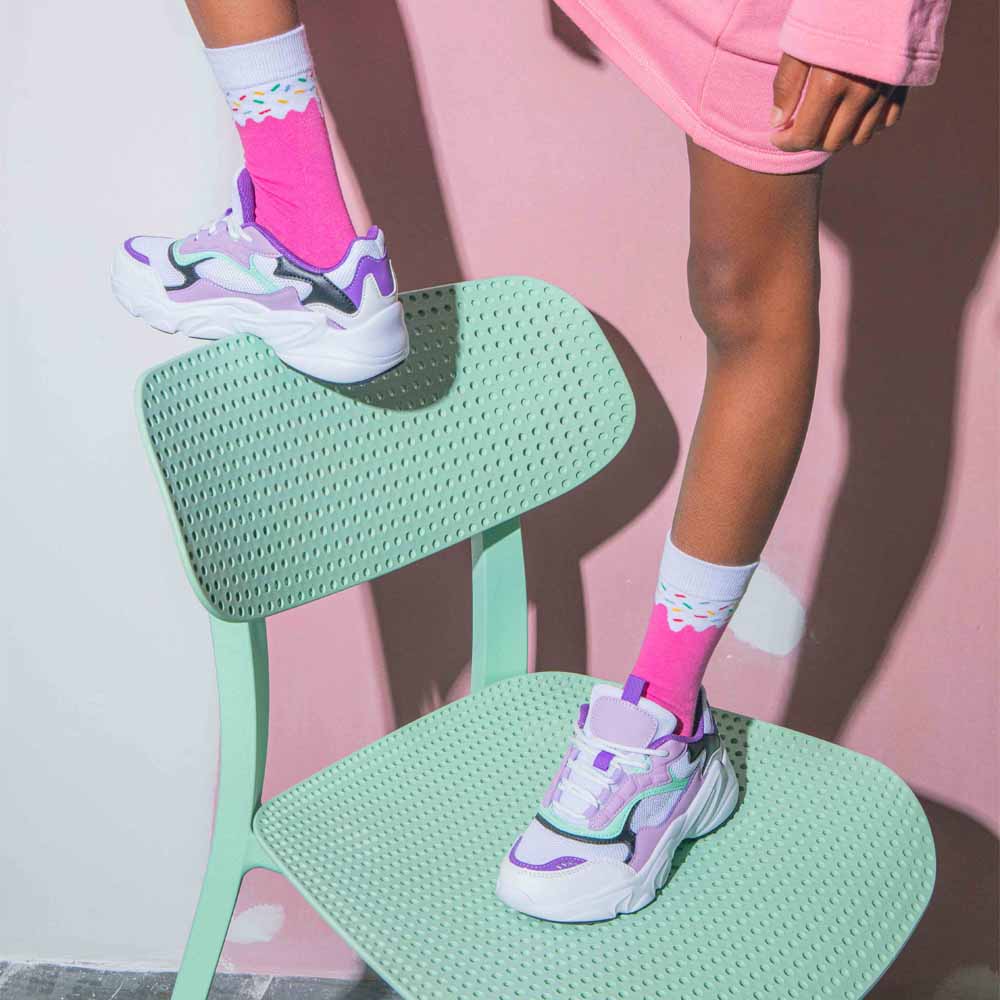 גרביים ילדים, קרטיב ורוד