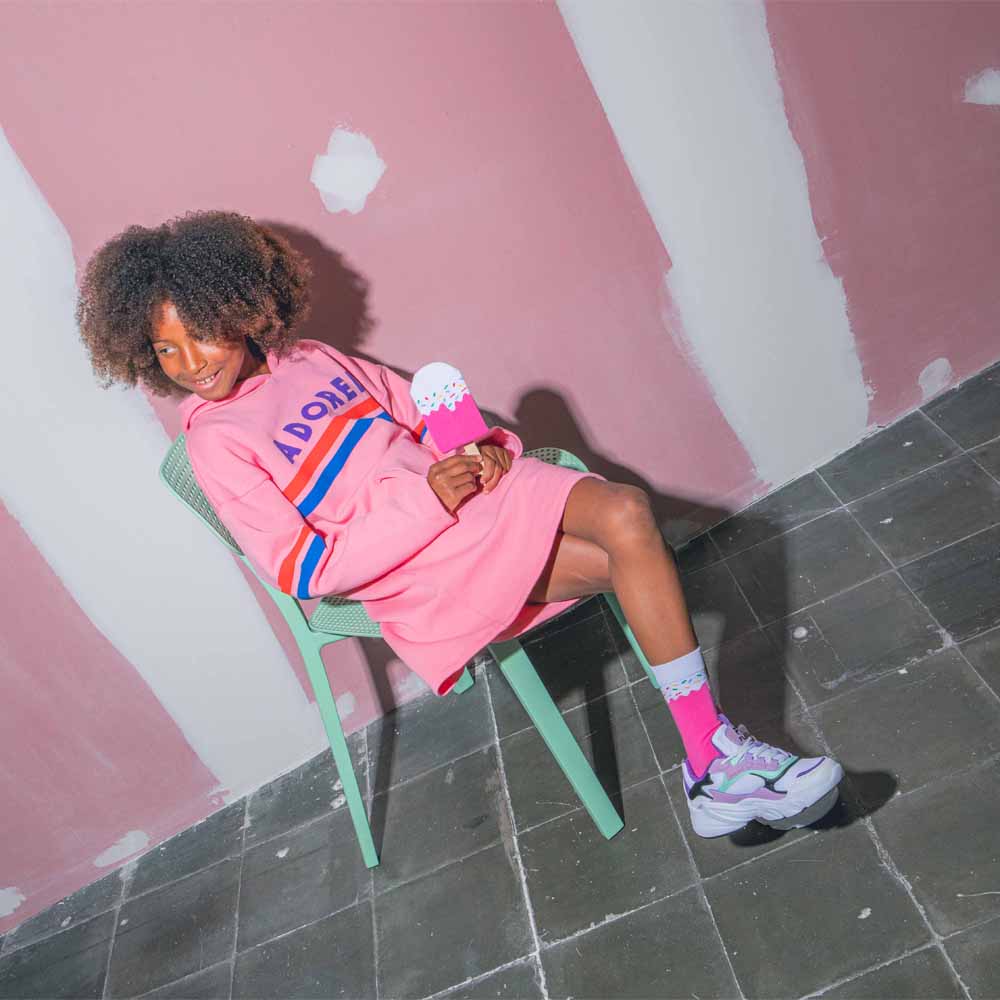 גרביים ילדים, קרטיב ורוד