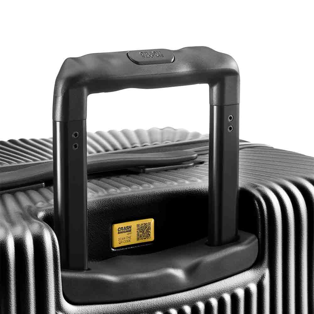 Suitcase STRIPE M Black