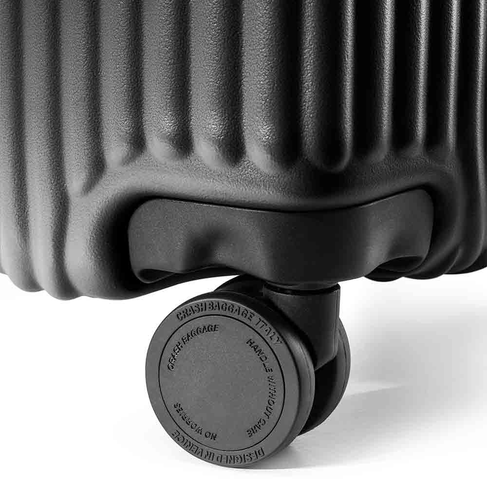 Suitcase STRIPE M Black