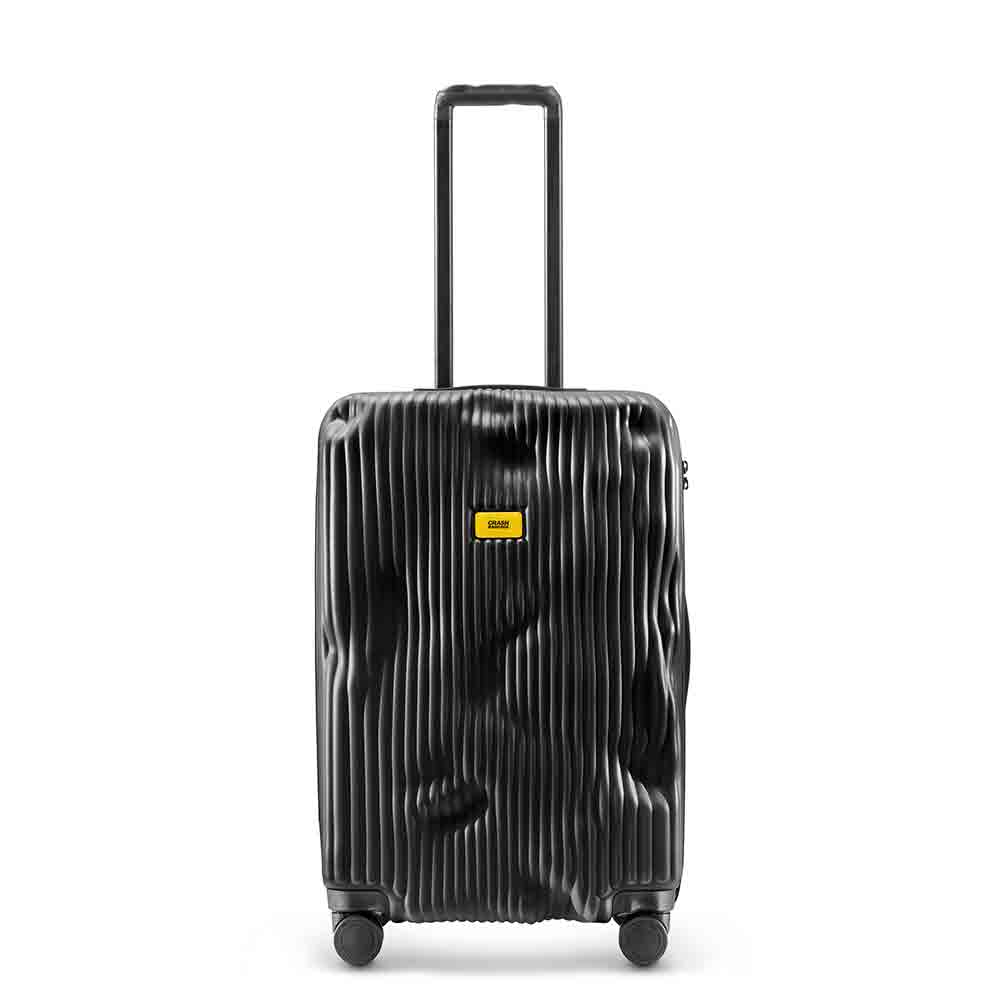 Suitcase STRIPE M Black