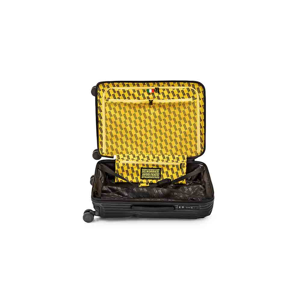 Suitcase STRIPE M Black