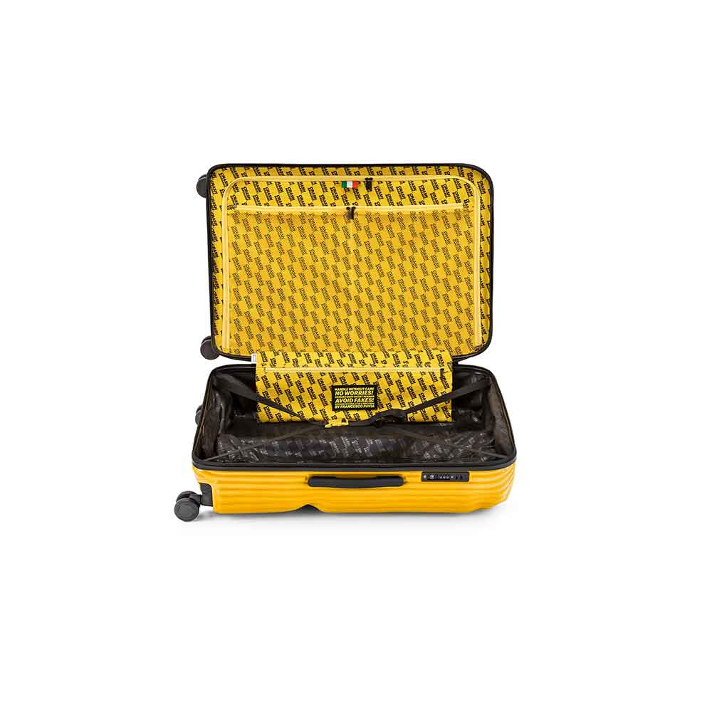 STRIPE L Suitcase Yellow