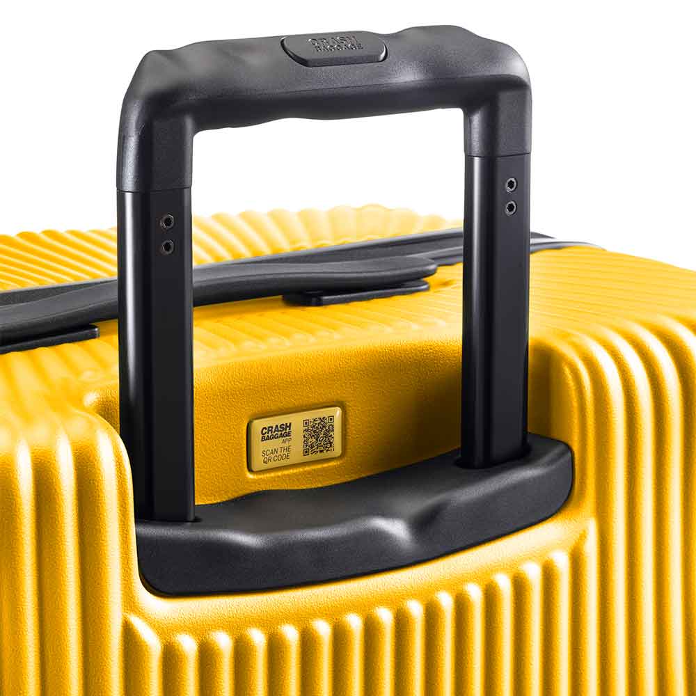 STRIPE L Suitcase Yellow
