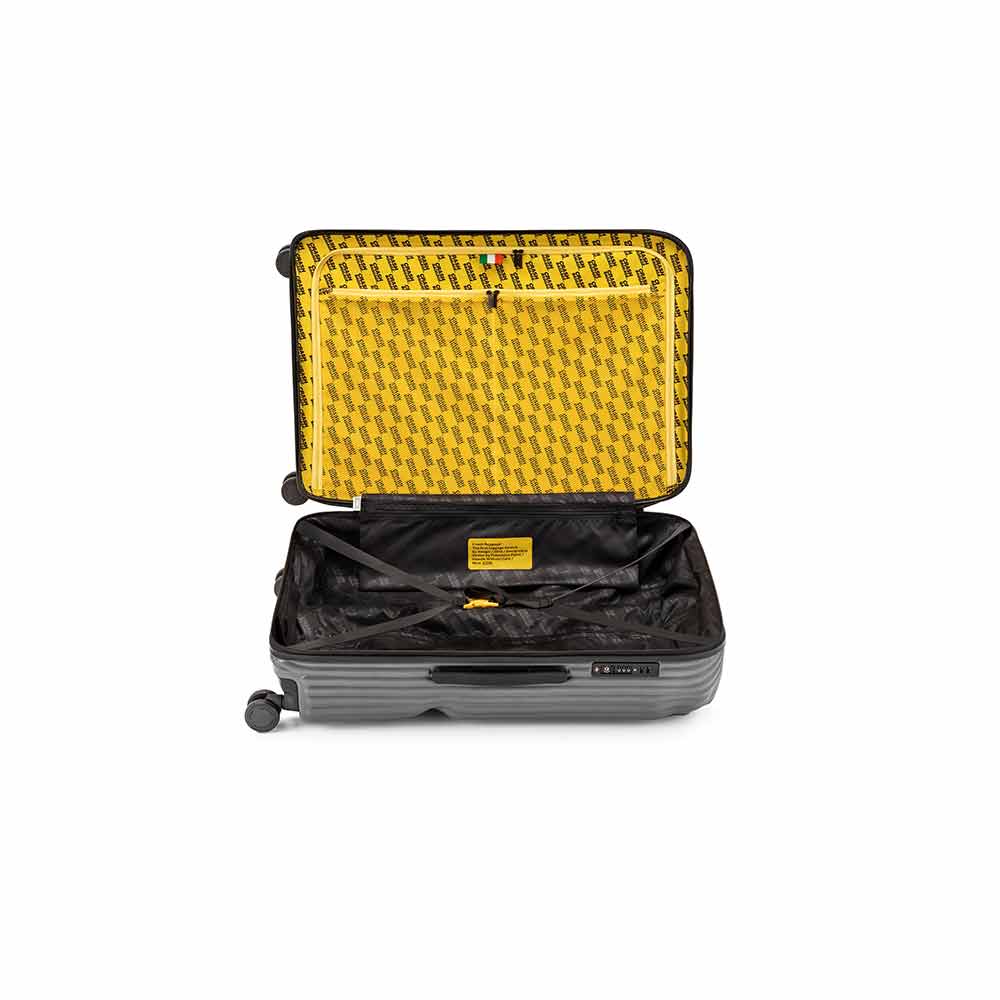 STRIPE L Suitcase Gray