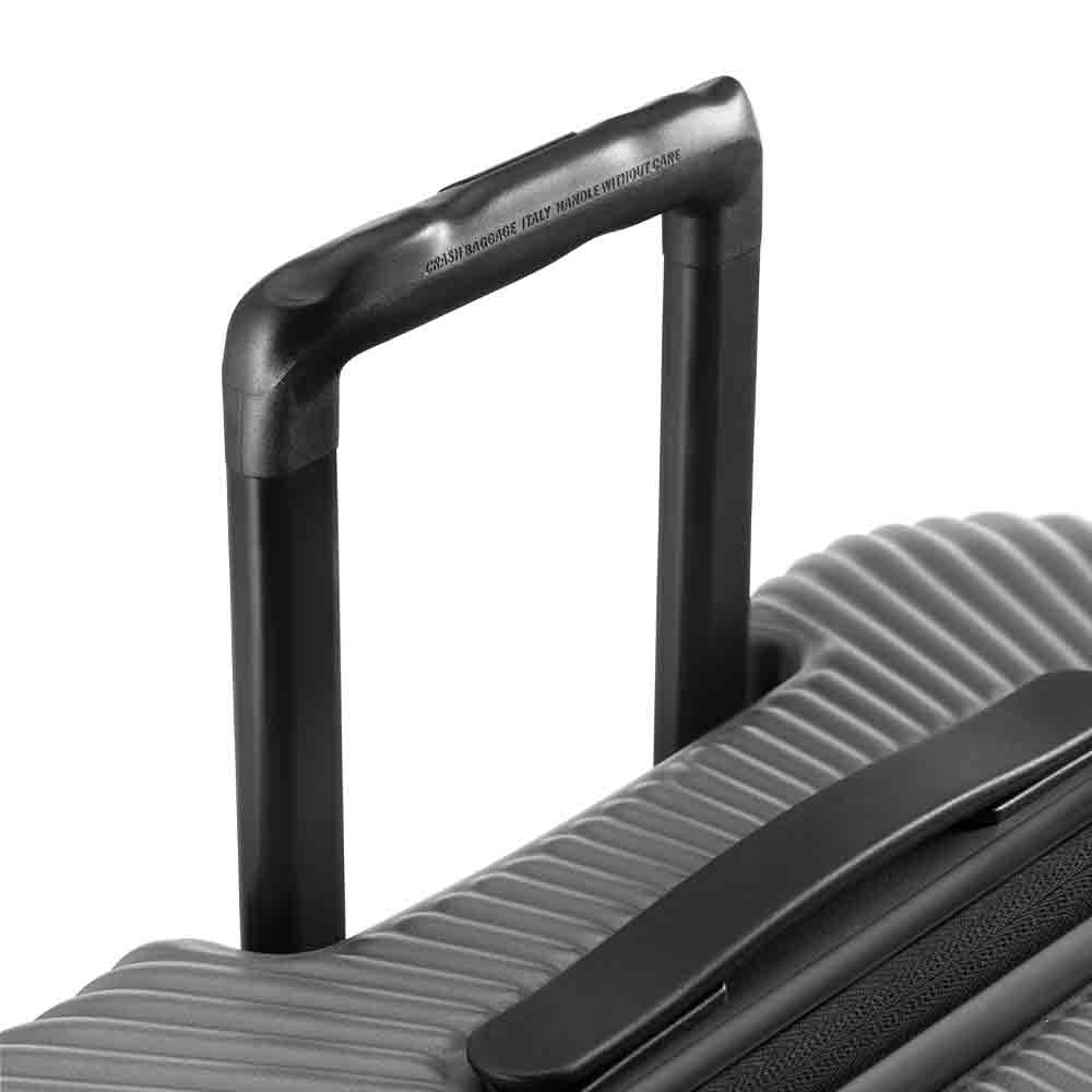 STRIPE L Suitcase Gray