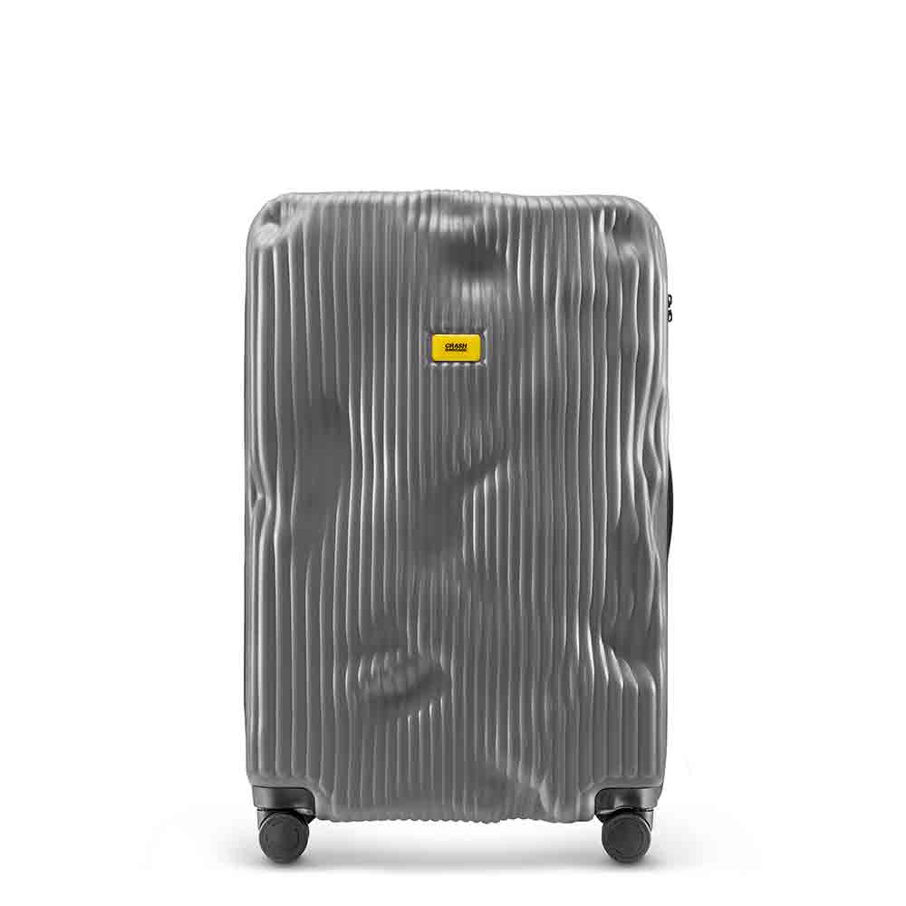 STRIPE L Suitcase Gray