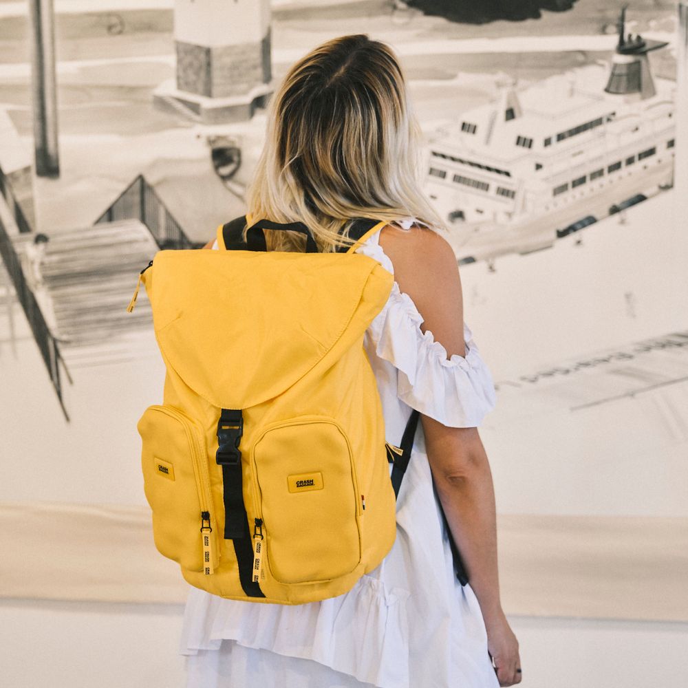 CNC Yellow 2-Pocket Backpack