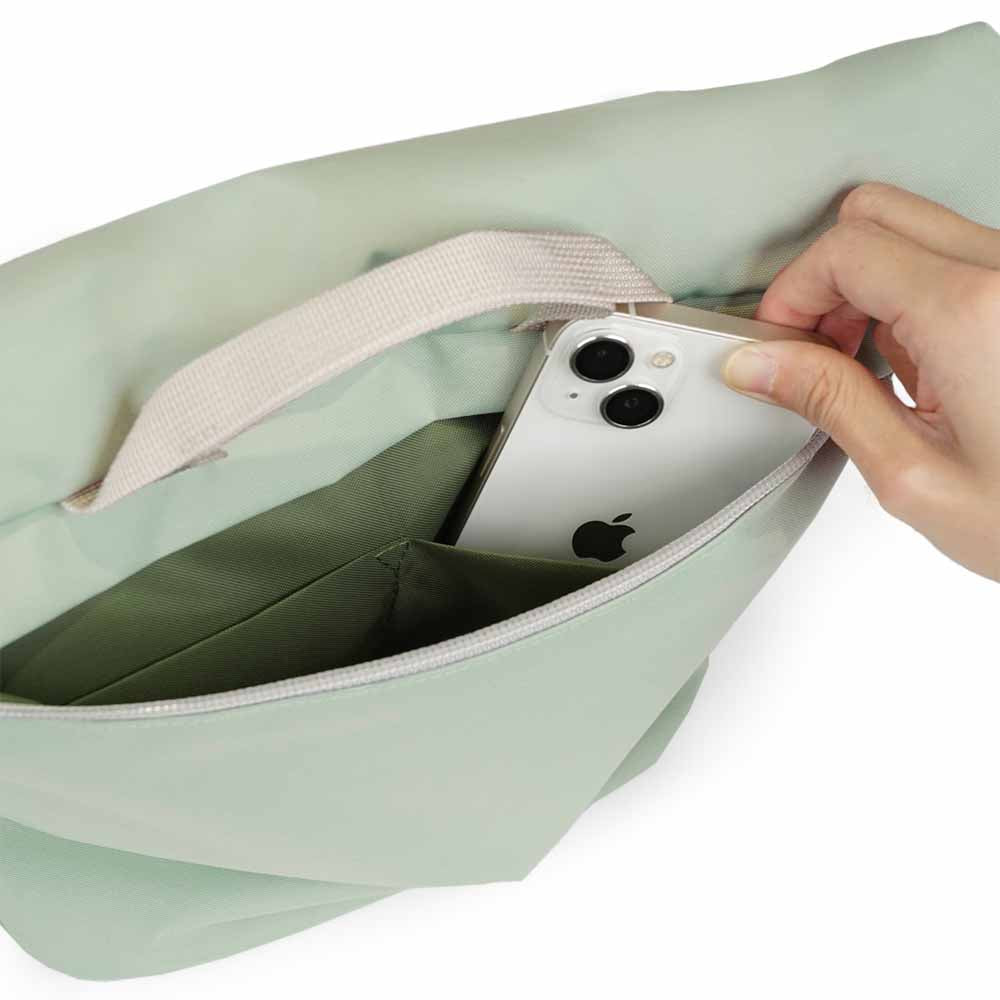 תיק צד KASEN מנטה/ אפור בהיר