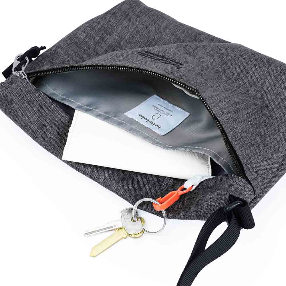 CANA Small Stone Grey Crossbody Bag