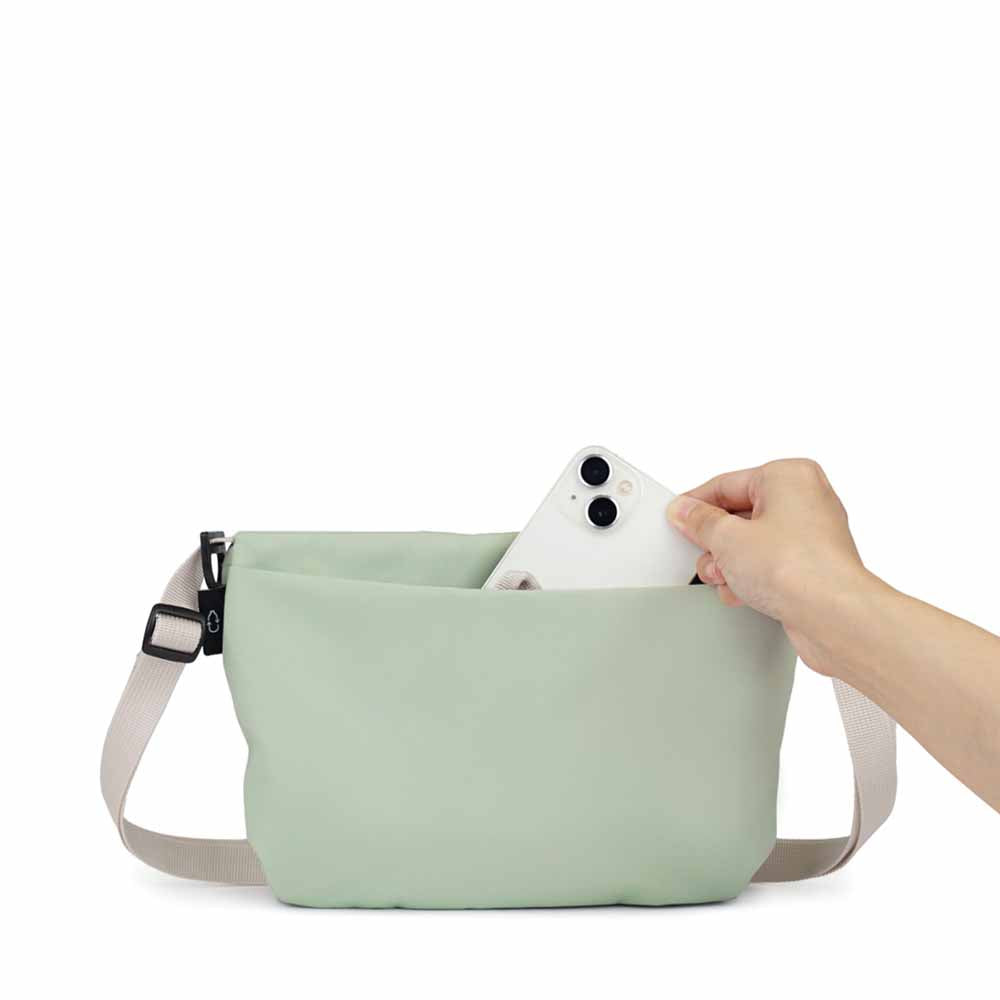 תיק צד קטן CANA מנטה/ אפור בהיר