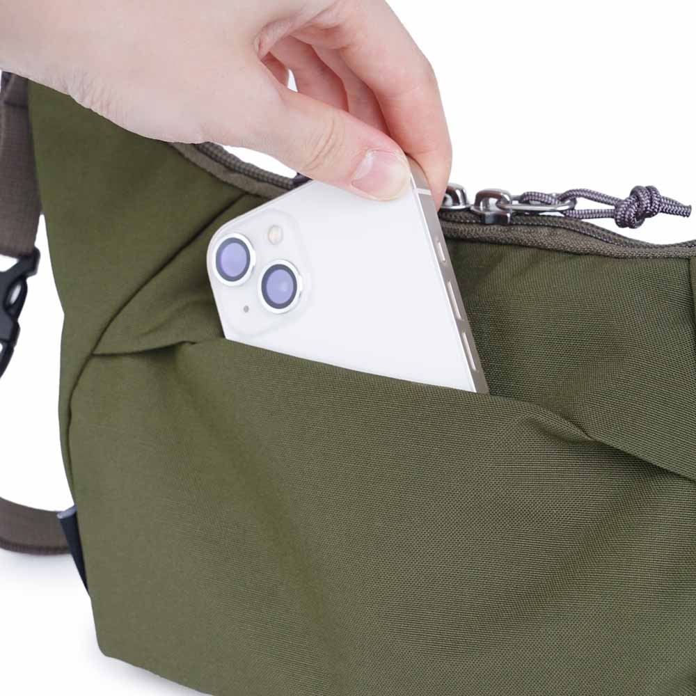 תיק צד קטן CORA ירוק זית