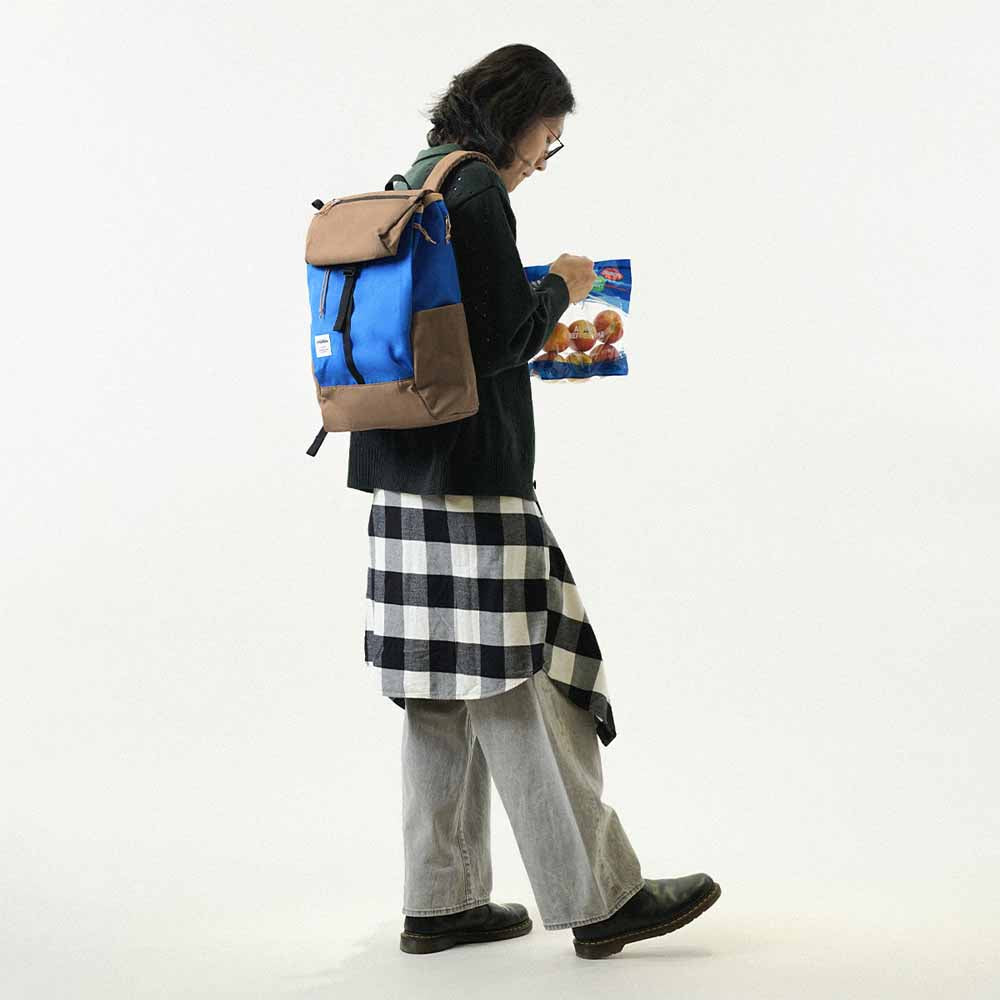 תיק גב SARO כחול / חום