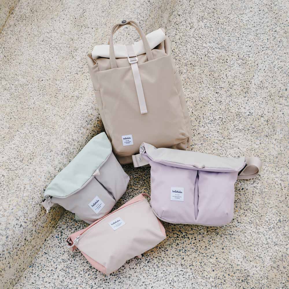 תיק צד KASEN מנטה/ אפור בהיר