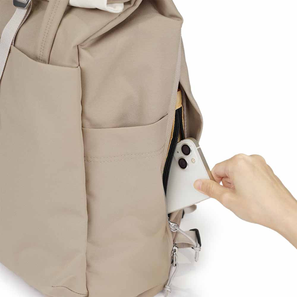 תיק גב KACY בז' / אפור