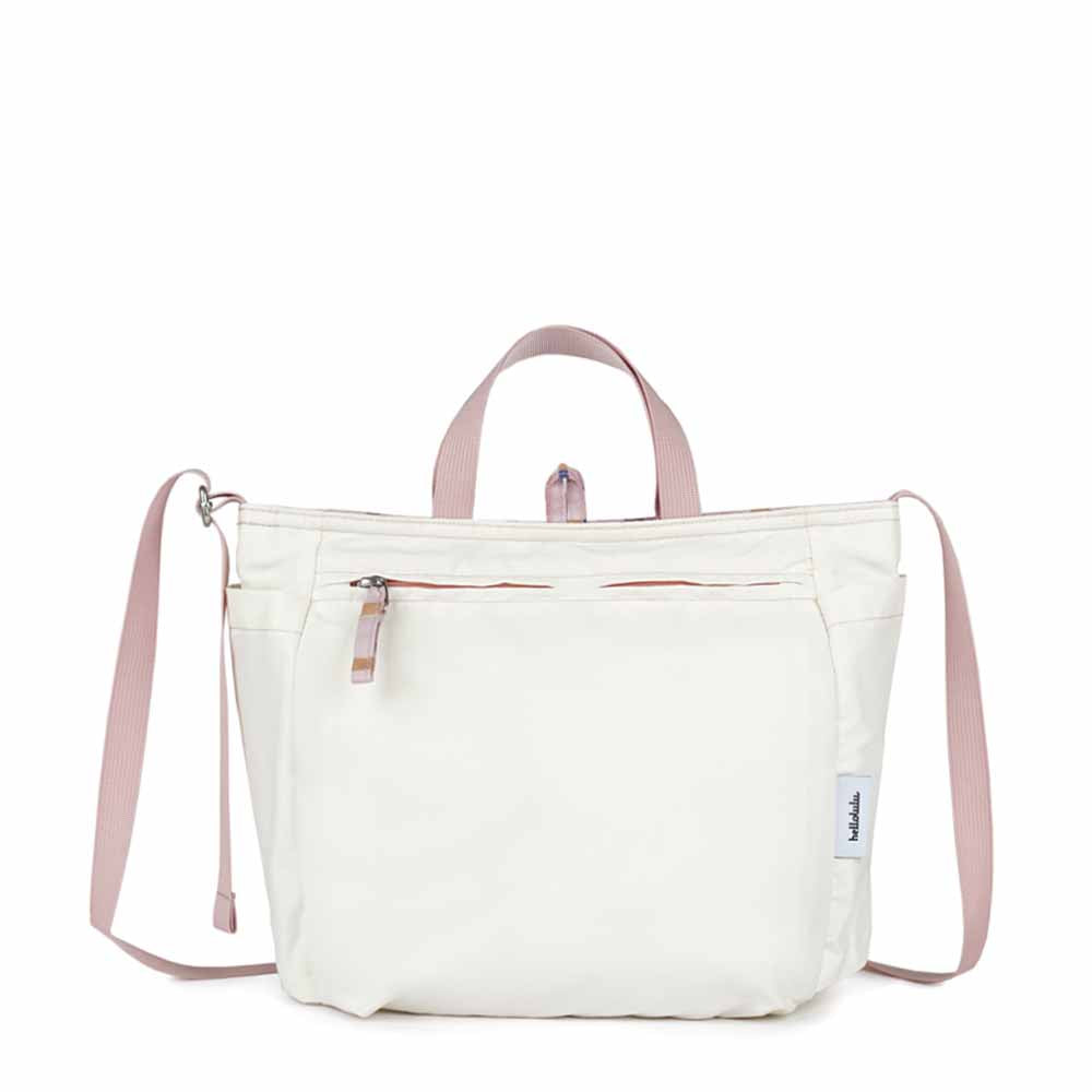 דו צדדי ורוד משובץ / בז NIKO תיק צד