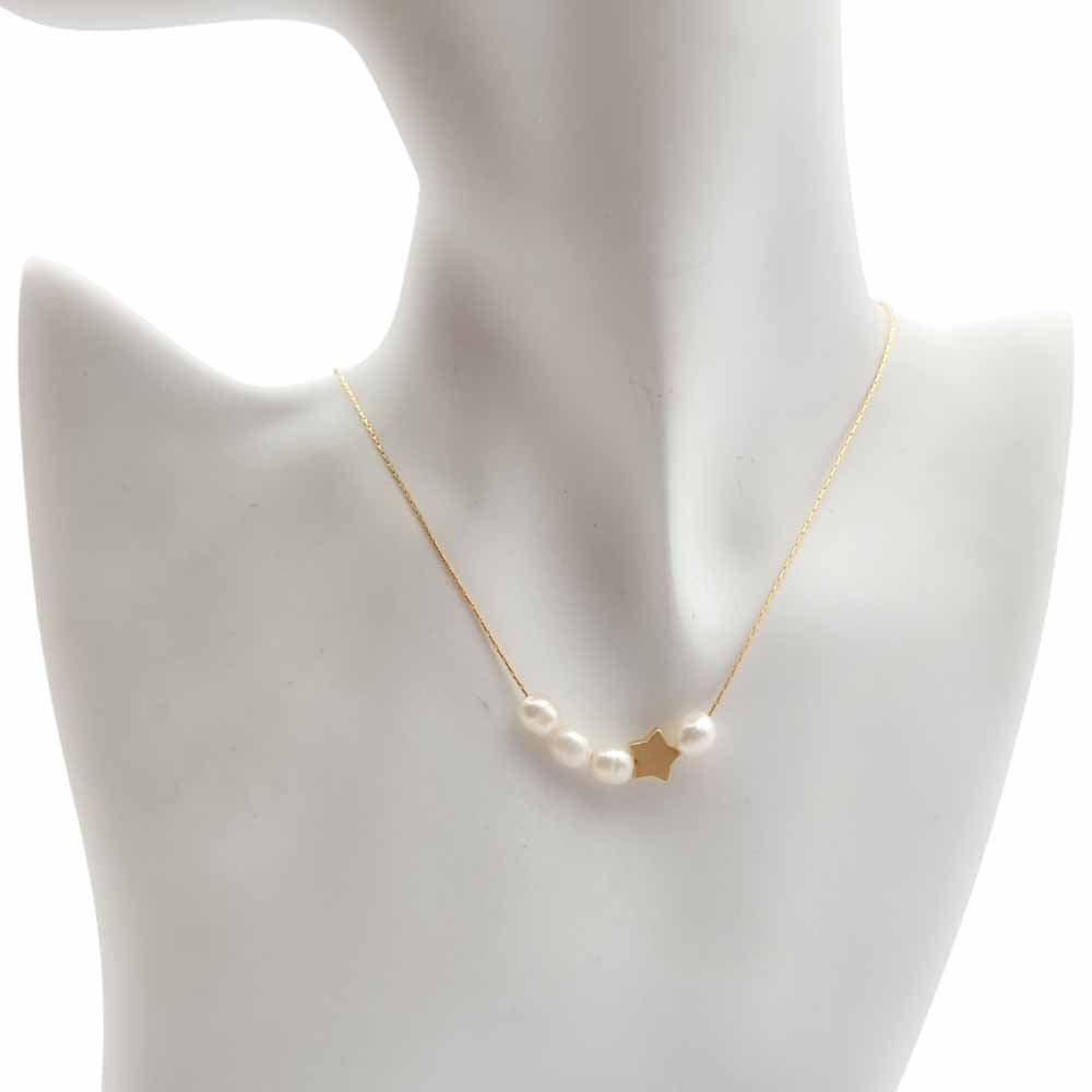 שרשרת פנינים אמתיות כוכב משקפיים