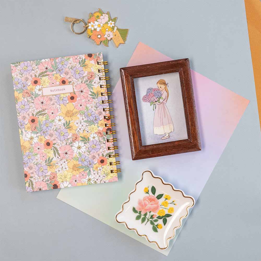 מחברת ספירלה A5 - פרחים