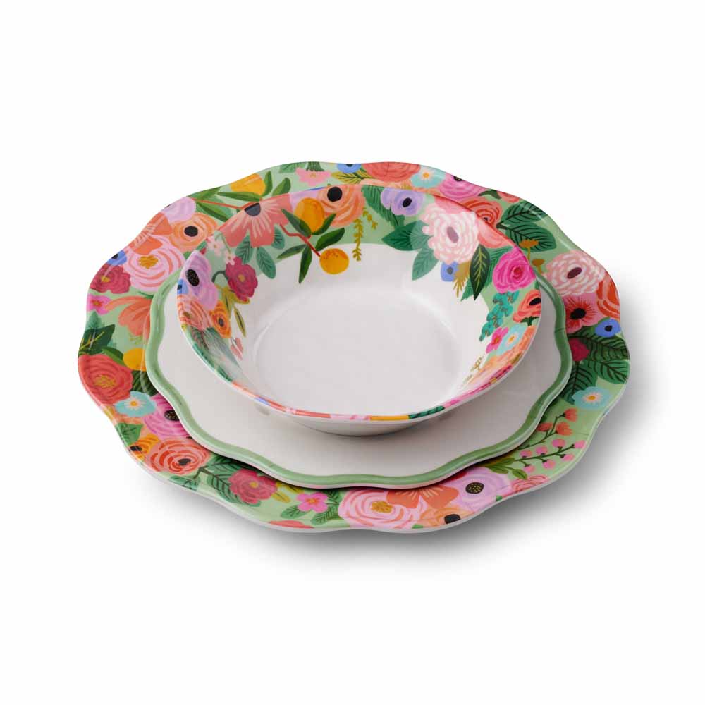 סט 4 צלחות עיקרית Garden Party