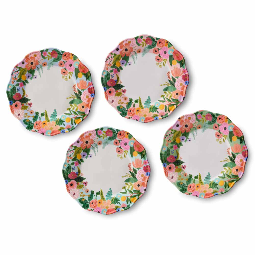 סט 4 צלחות עיקרית Garden Party