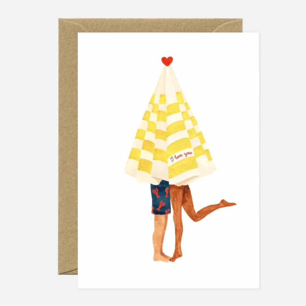 Beach Umbrella Greeting Card
