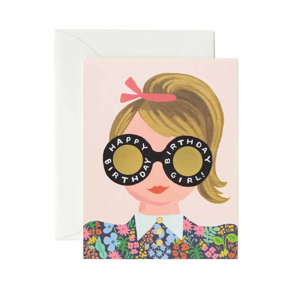 Greeting card Medow Birthday Girl