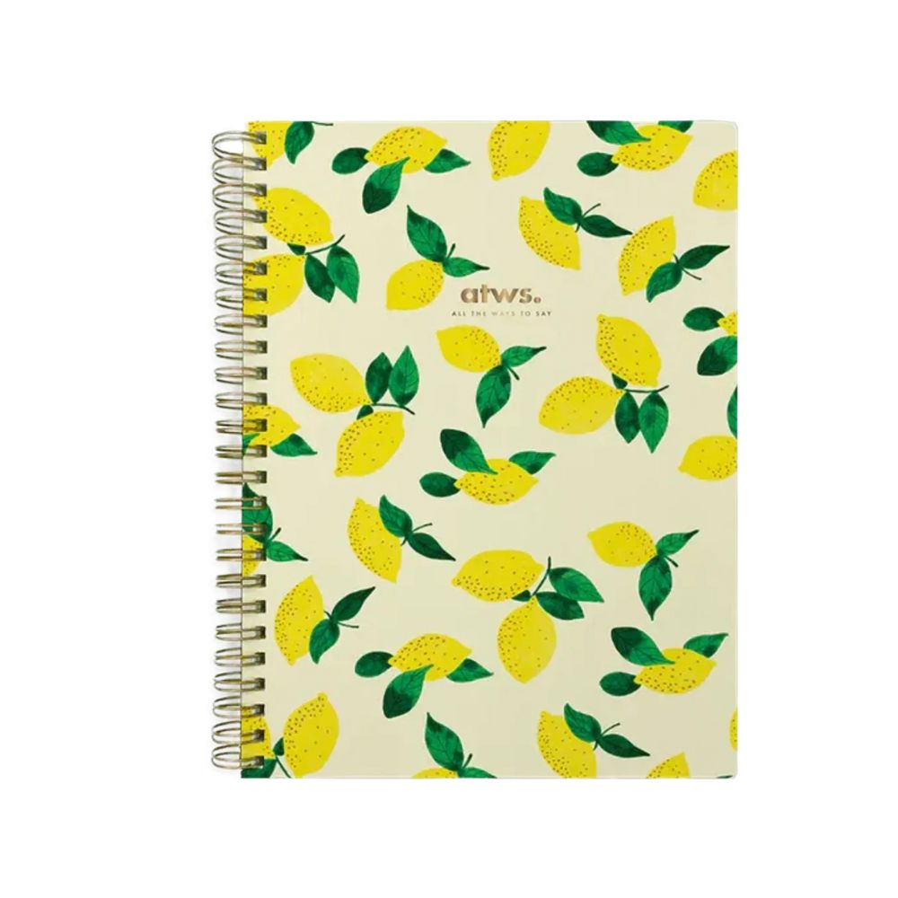Softcover Spiral Notebook - Lemons