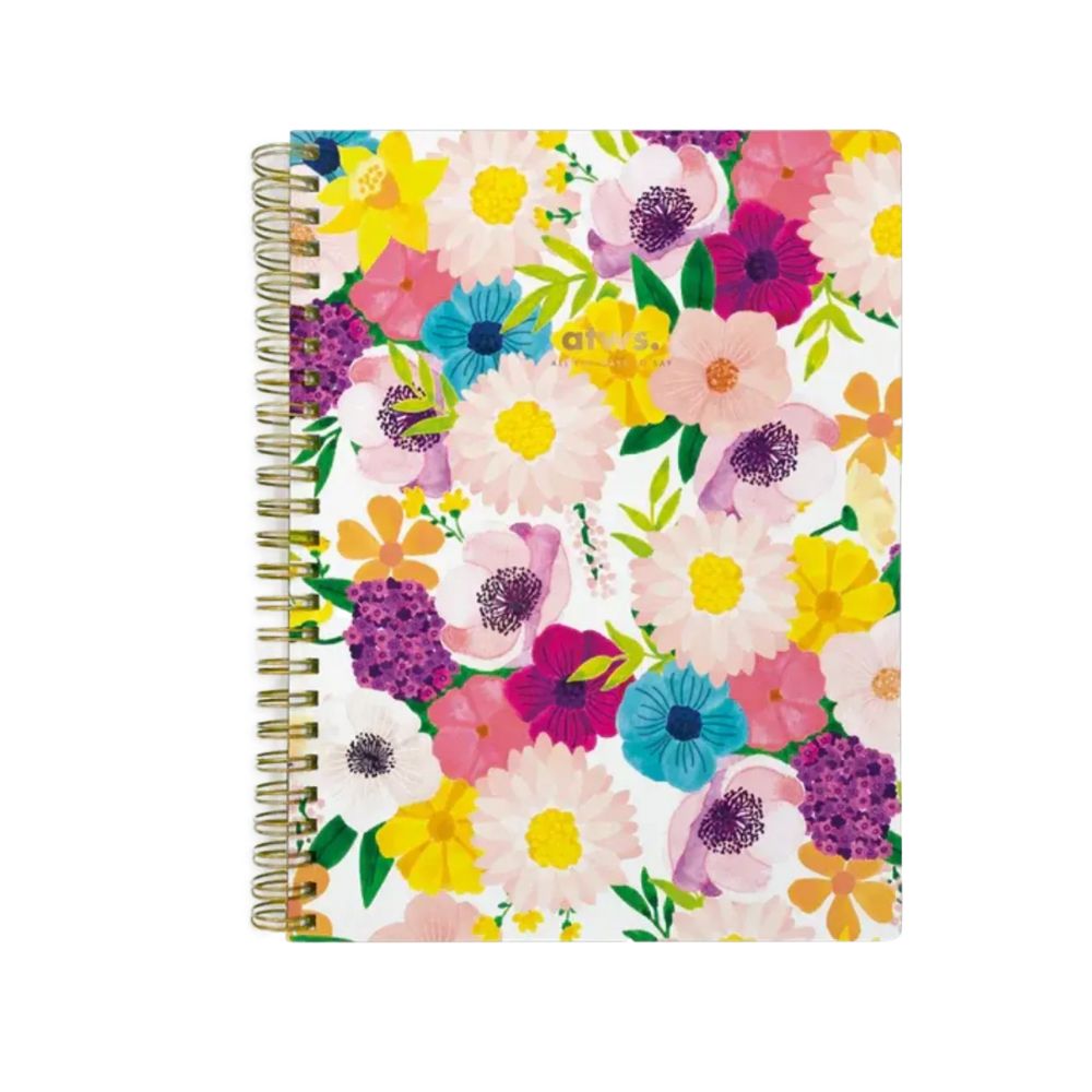 Spiral Notebook Softcover - Flowers