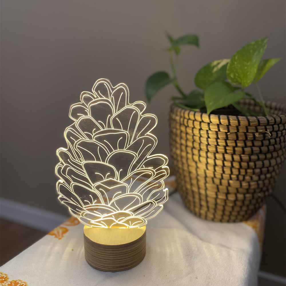 מנורה תלת מימד אצטרובל