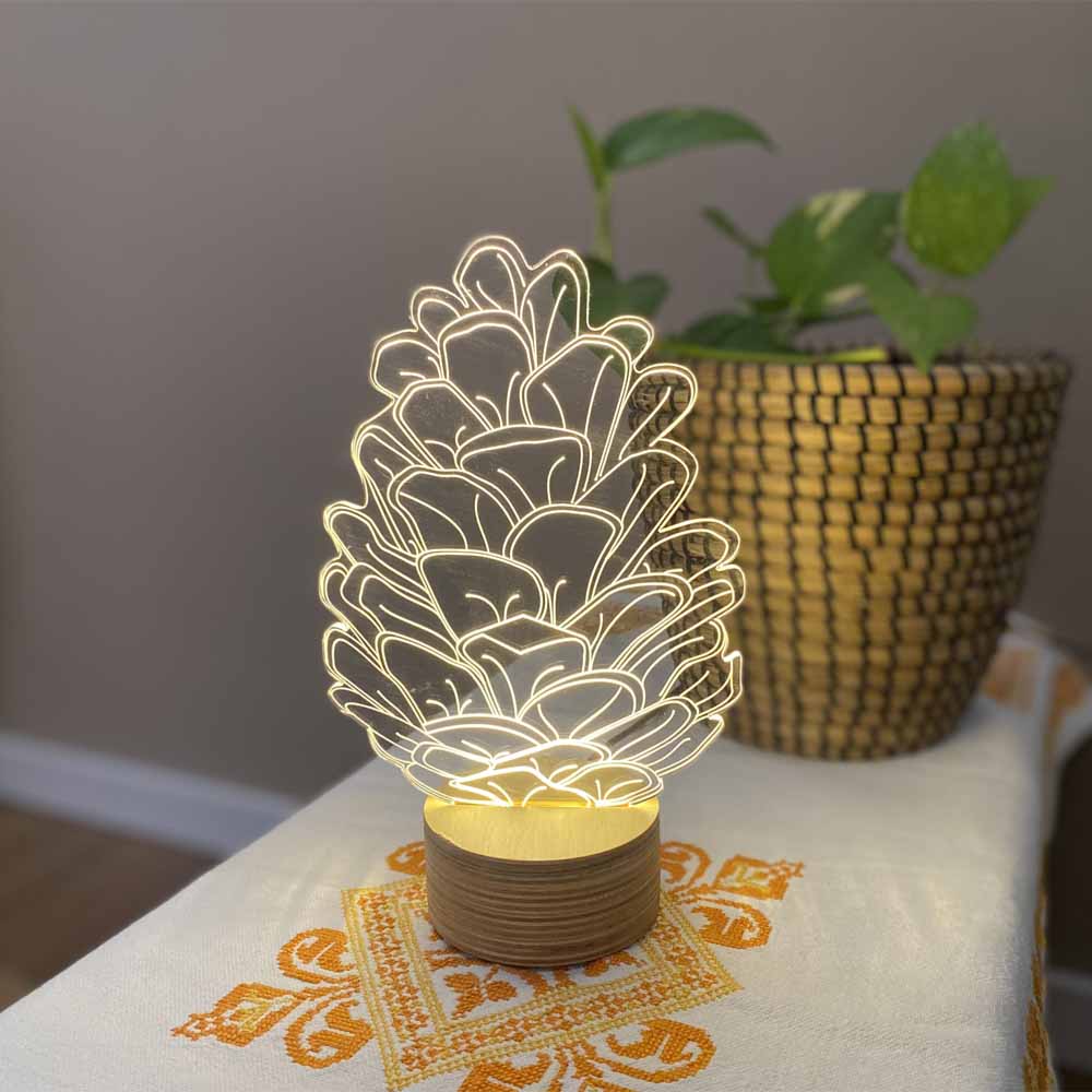 מנורה תלת מימד אצטרובל