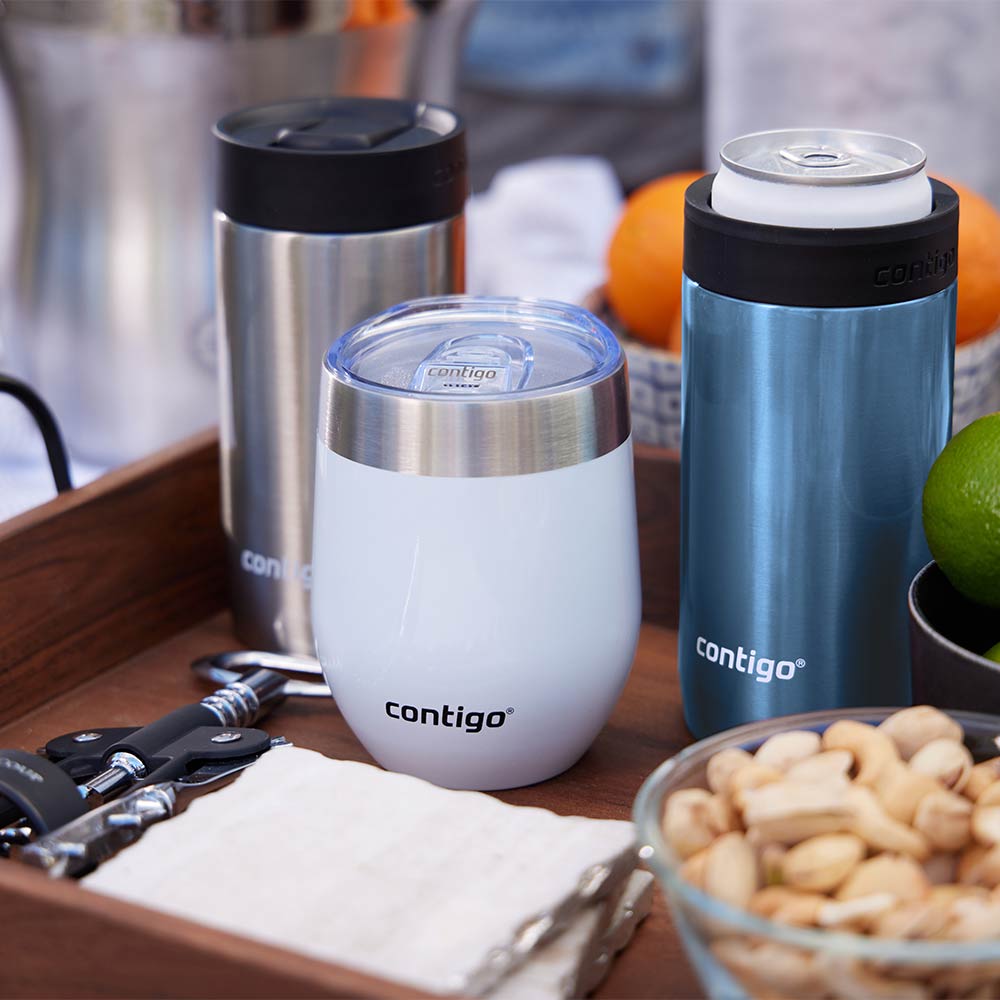 RIVER NORTH Stainless Steel Mug, Glossy Blue, 360 ml