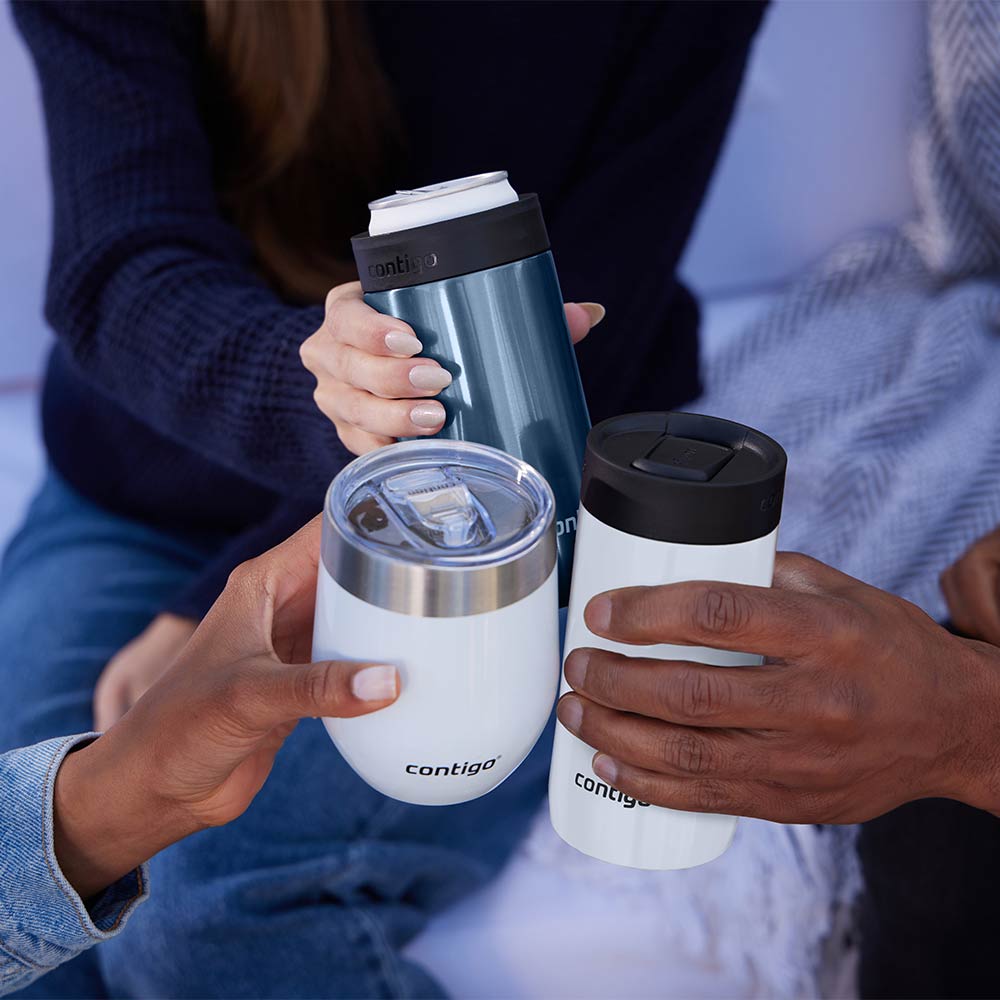 RIVER NORTH Stainless Steel Mug, Glossy Blue, 360 ml