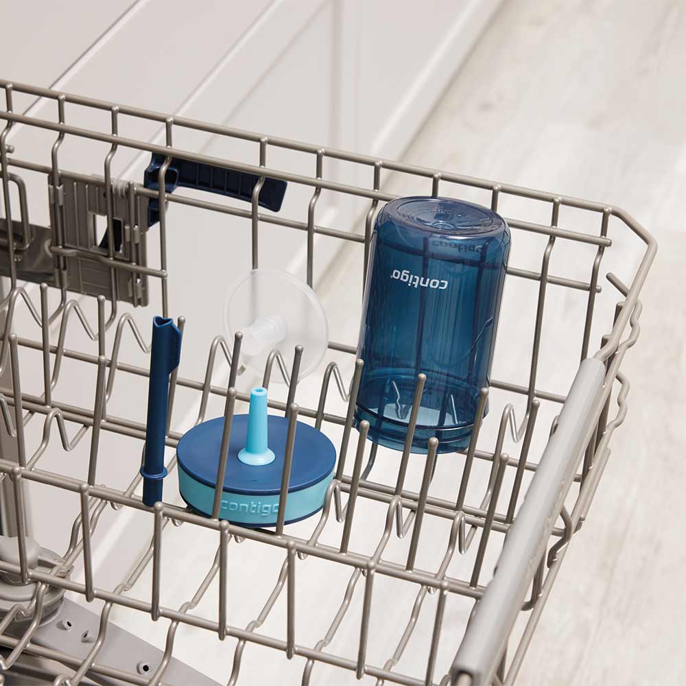 כוס עם קש LEIGHTON כחול 420 מ"ל