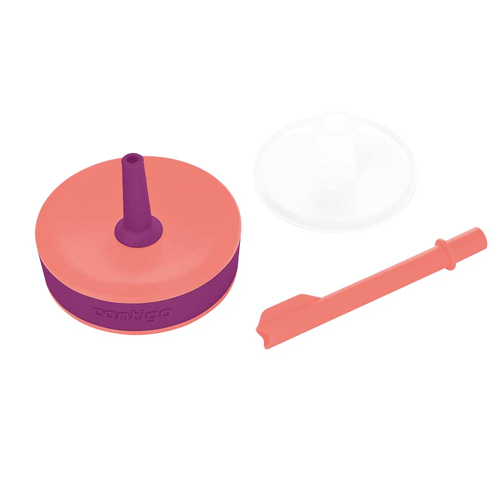 כוס מתכת עם קש LEIGHTON חיות מחמד 350 מ"ל