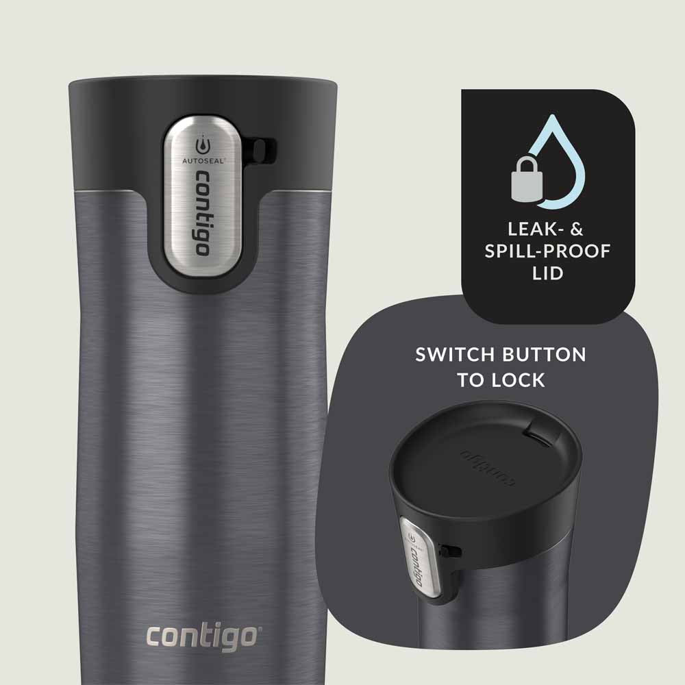 כוס מתכת WEST LOOP 3.0 אפור כהה 350 מ"ל