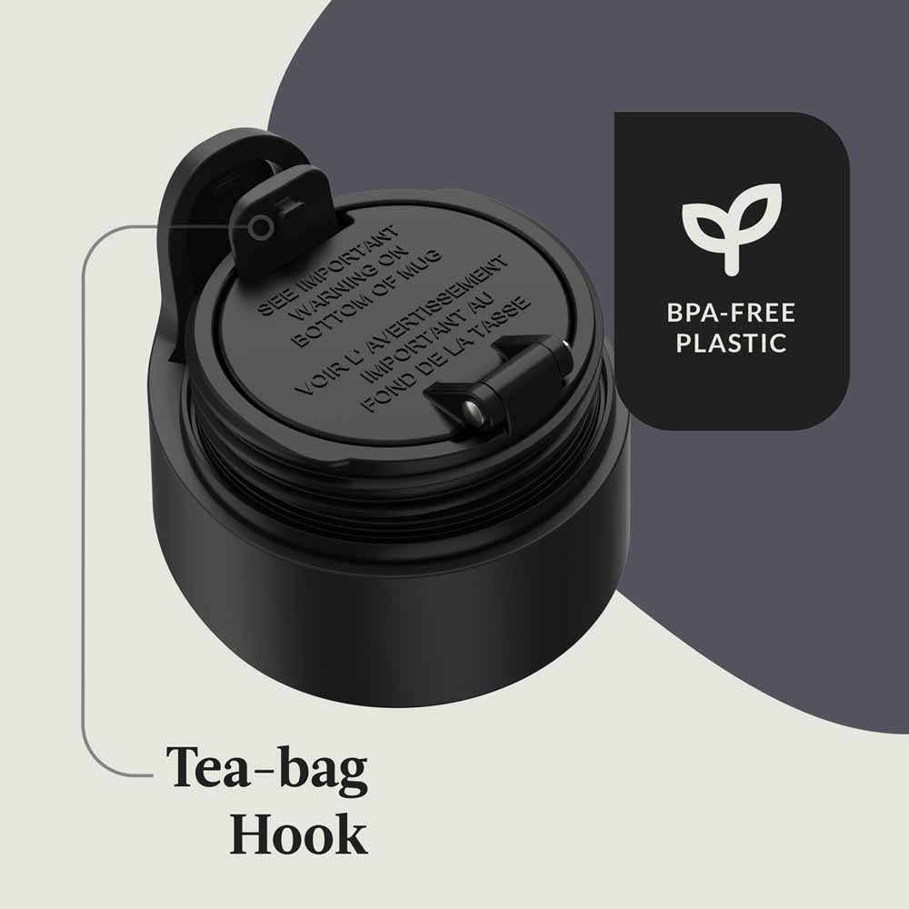 כוס מתכת WEST LOOP 3.0 אפור כהה 350 מ"ל