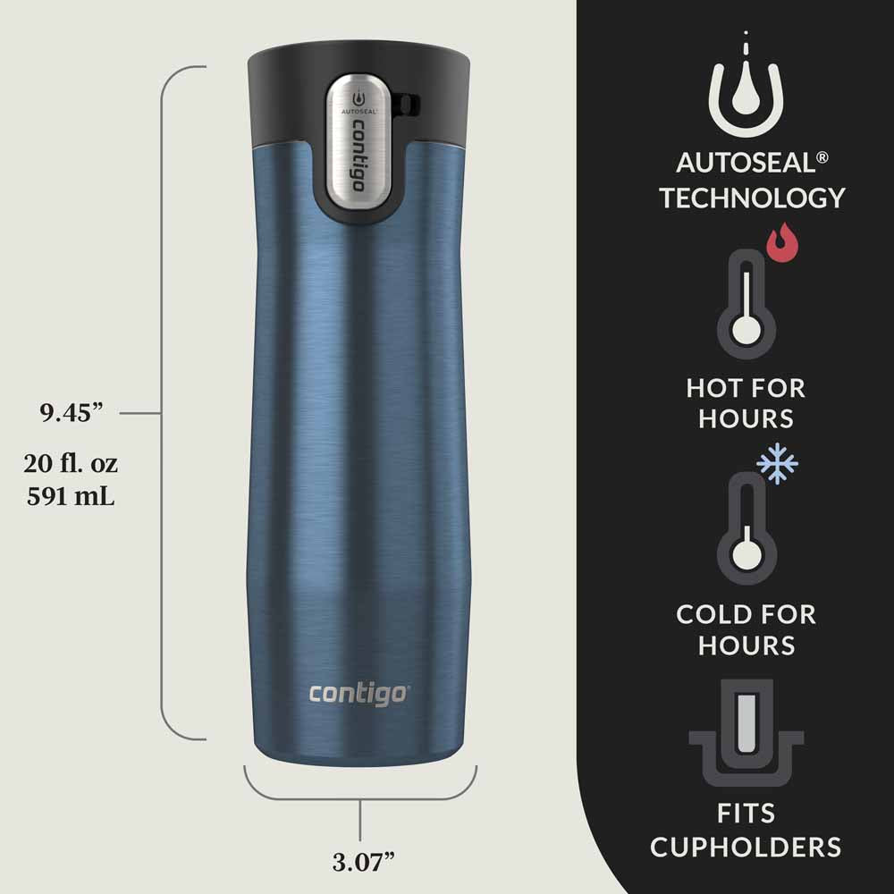 כוס מתכת WEST LOOP 3.0 נייבי 590 מ"ל
