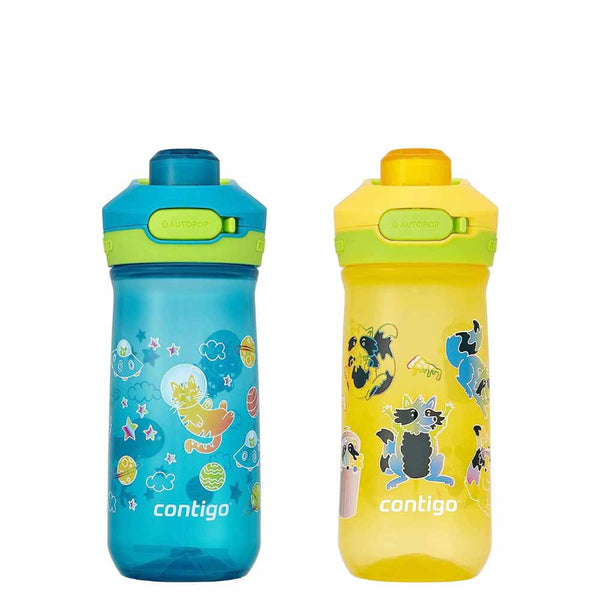 זוג בקבוקי ילדים JESSIE  צהוב וכחול 420 מ"ל
