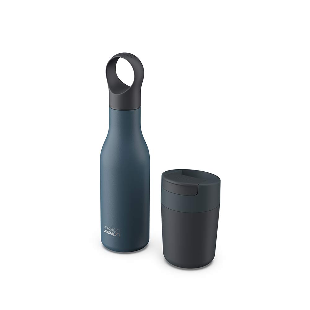 340ml Mug and 500ml Loop Bottle Set - Blue