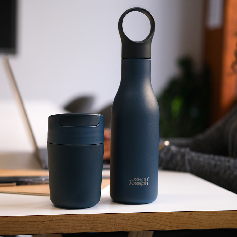 340ml Mug and 500ml Loop Bottle Set - Blue