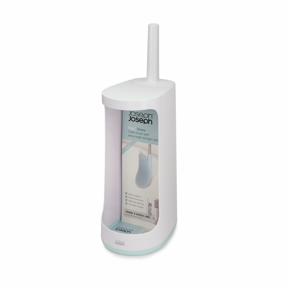 Toilet Brush with FLEX Storage White/Light Blue