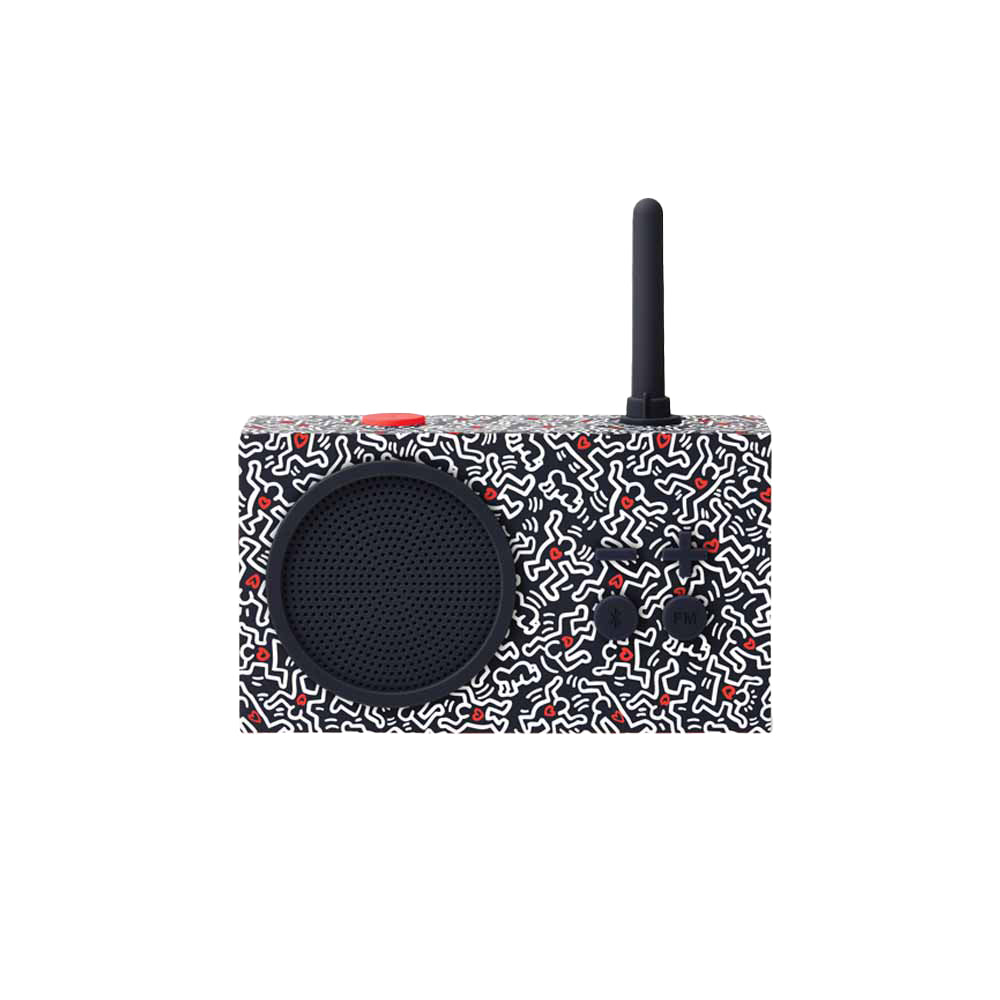 TYKHO 3 HARING Rubber Radio Black