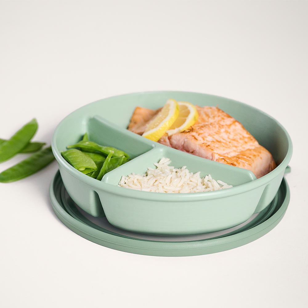 Round light blue Bento food bowl
