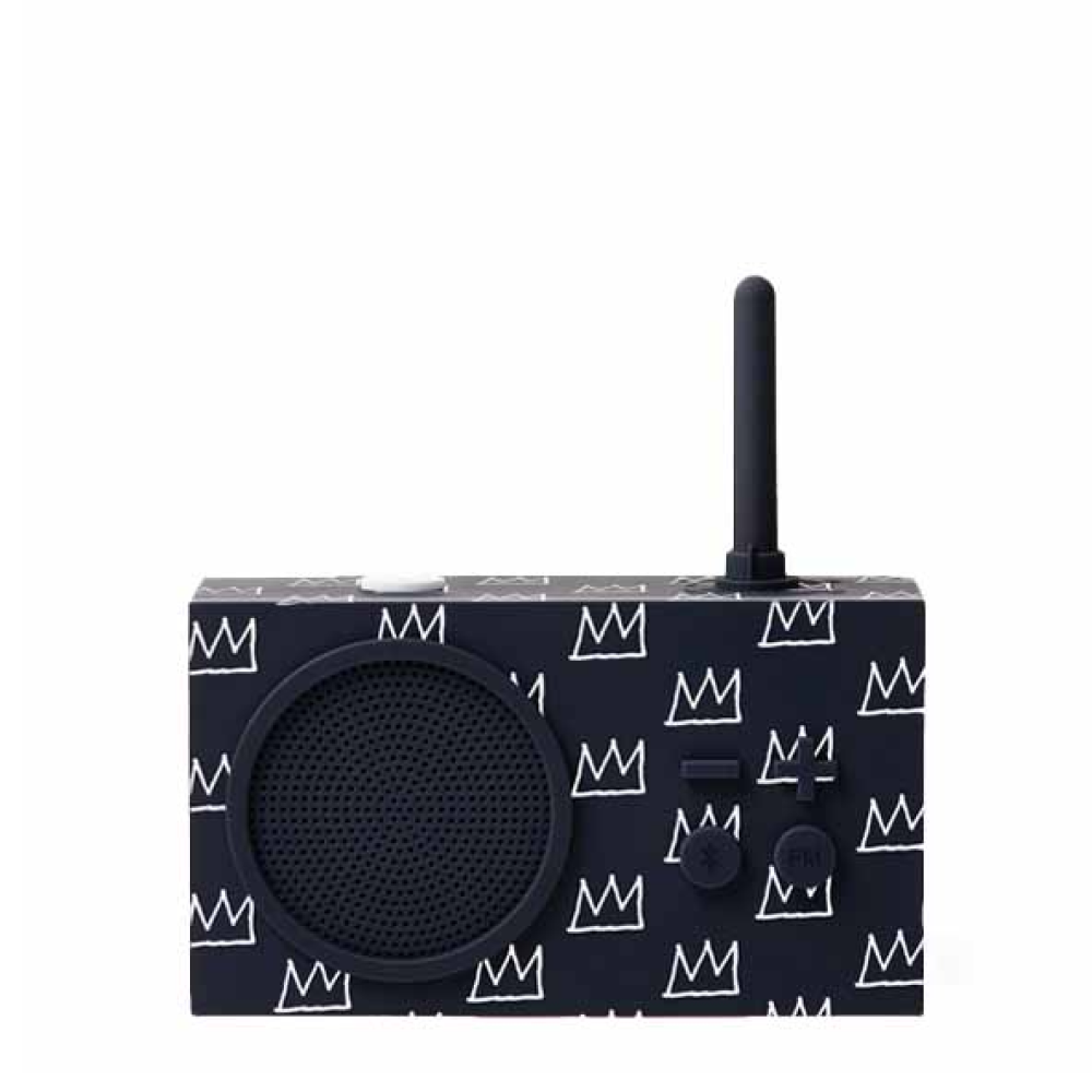 TYKHO 3 BASQUIAT radio rubber black crown
