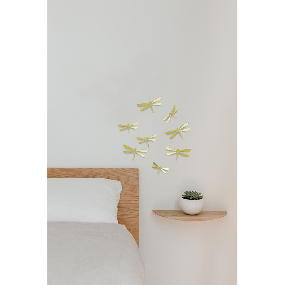 קישוט לקיר שפיריות זהב