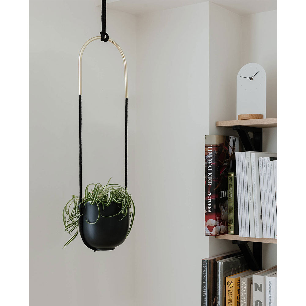 עציץ נתלה BOLO שחור