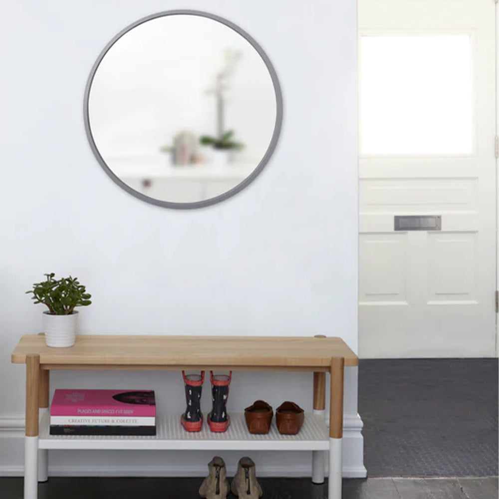 מראה עגולה 61 ס"מ HUB אפור