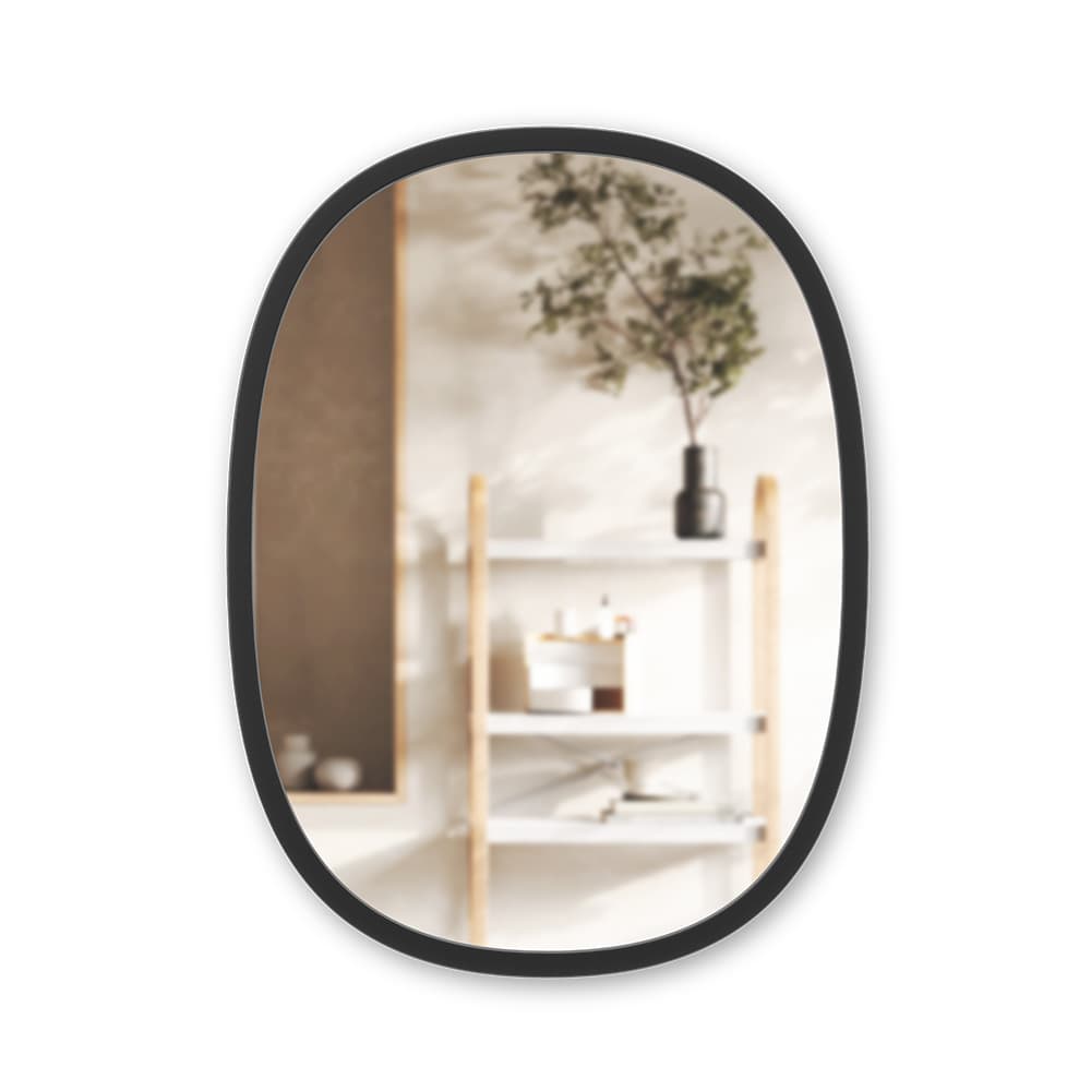 מראה HUB אליפטי שחור 46X61 ס"מ